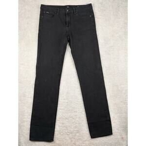 Obey Jeans Mens 34x31 Dark Wash Tight Stretch Straight Leg Denim Classic Style